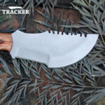 Hand-Crafted Stainless Steel Tracker Knife With Wood Handle