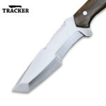 Custom Stainless Steel Tracker Knife Wood Handle With Sheath