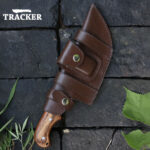 Hand-Crafted Stainless Steel Tracker Knife With Wood Handle