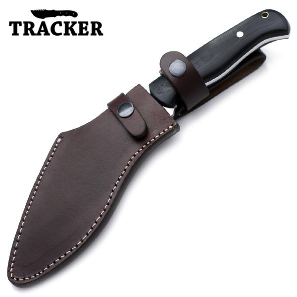 Handmade Hunting Kukri Knife with Black Micarta Handle