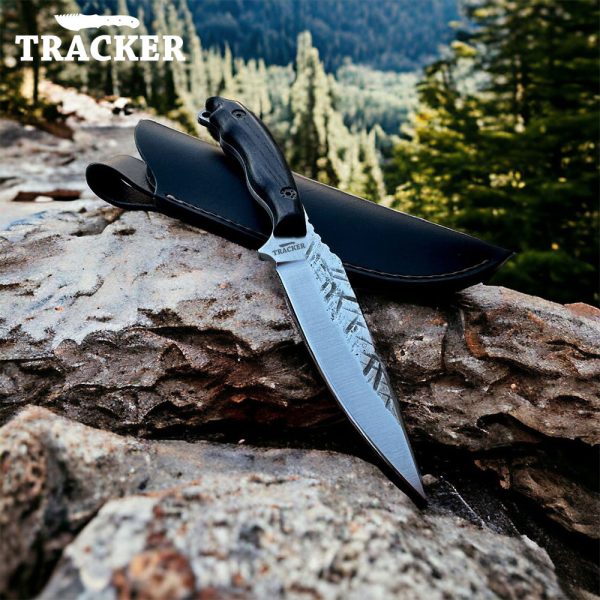 High-Quality Tactical Survival Knife with Walnut Handle