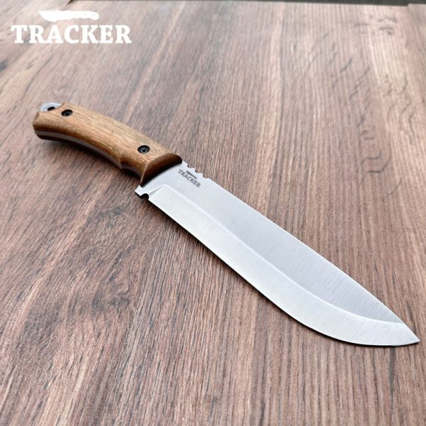 High Carbon Survival Knife | Walnut Handle & Black Sheath