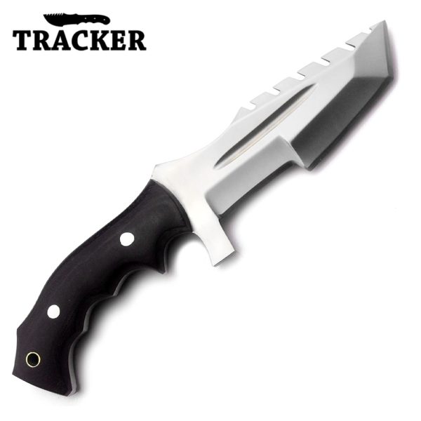 Handmade D2 Steel Tracker Knife with G10 Handle & Fixed Blade