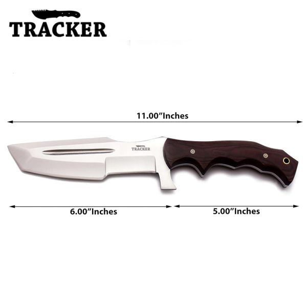 Handmade Tracker Knife D2 Steel Hunting Knife G10 Handle