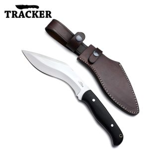 Handmade Hunting Kukri Knife with Black Micarta Handle