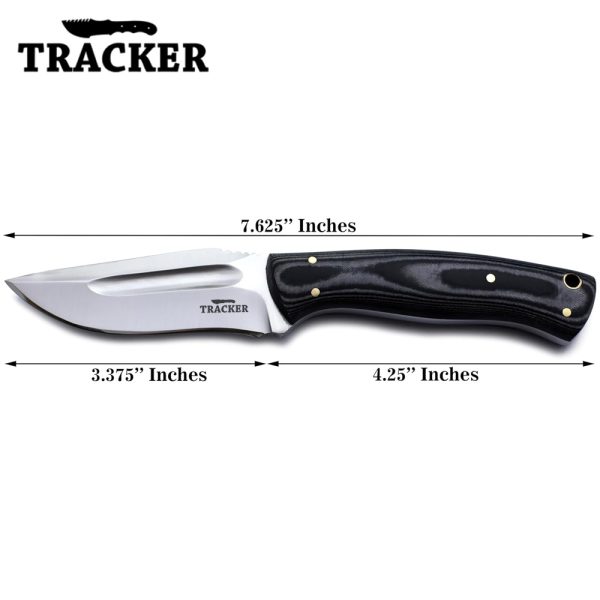 Black & White Micarta Handle D2 Tool Steel Tactical Hunting Knife